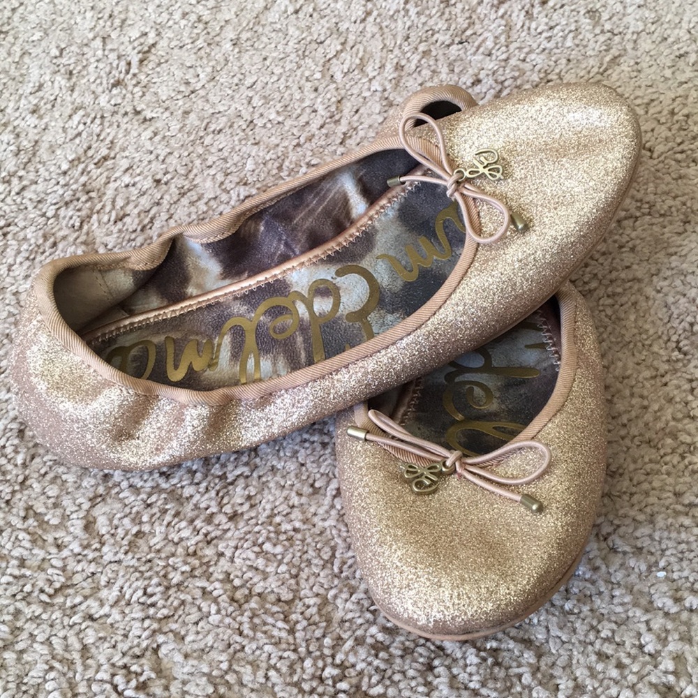 Sam Edelman Sparkle Glitter Flats Size 6